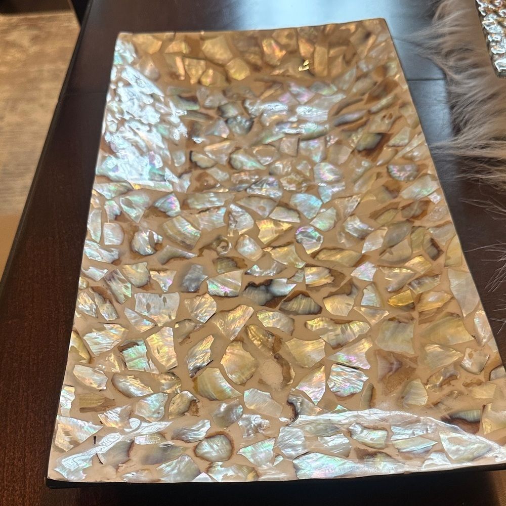 Mother of Pearl Inlay Decorative Tray